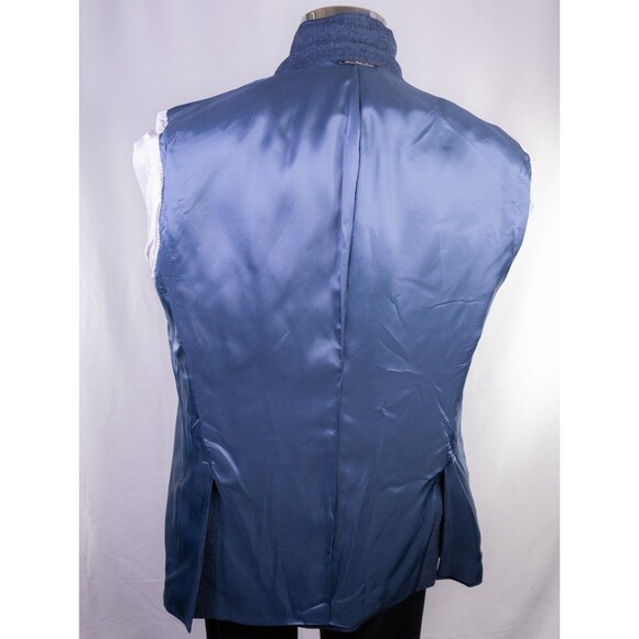 Jack Victor Sport Coat Men's 41R/42R Patch Pockets Wool Casual Jacket Blue EUC - Picture 13 of 15